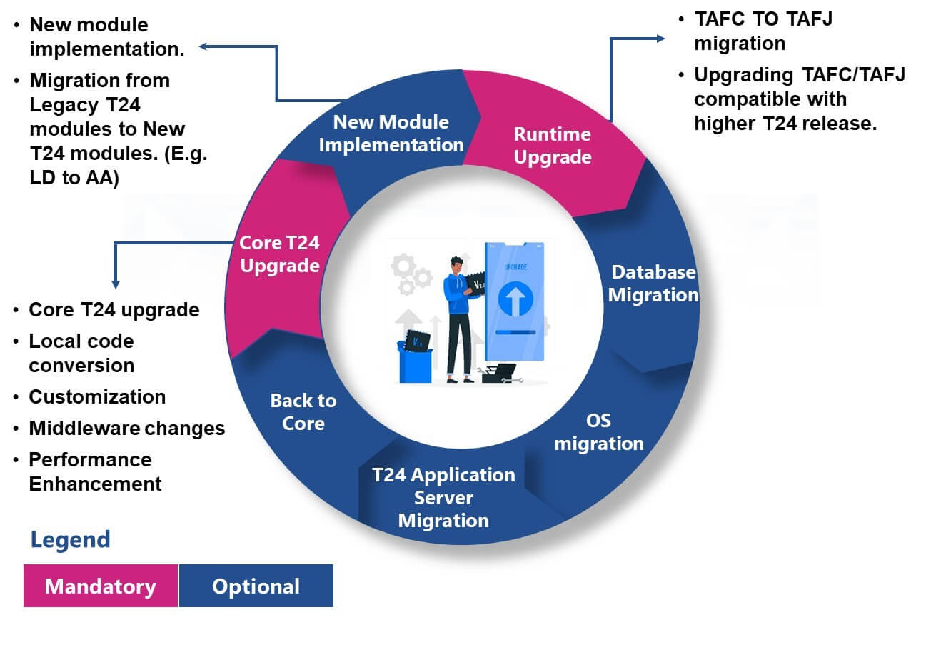 Temenos upgrade options